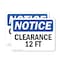 Signmission Clearance 12 Ft, 14 in W x Rectangle, Vinyl Decal OS-2PACK-NS-D-1014-L-10662 - alternate 1